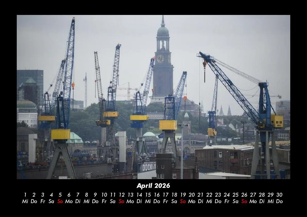 Bild: 9783695408252 | Hamburg 2026 Fotokalender DIN A3 | Tobias Becker | Kalender | Deutsch