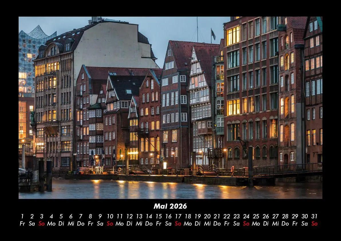 Bild: 9783695408252 | Hamburg 2026 Fotokalender DIN A3 | Tobias Becker | Kalender | Deutsch