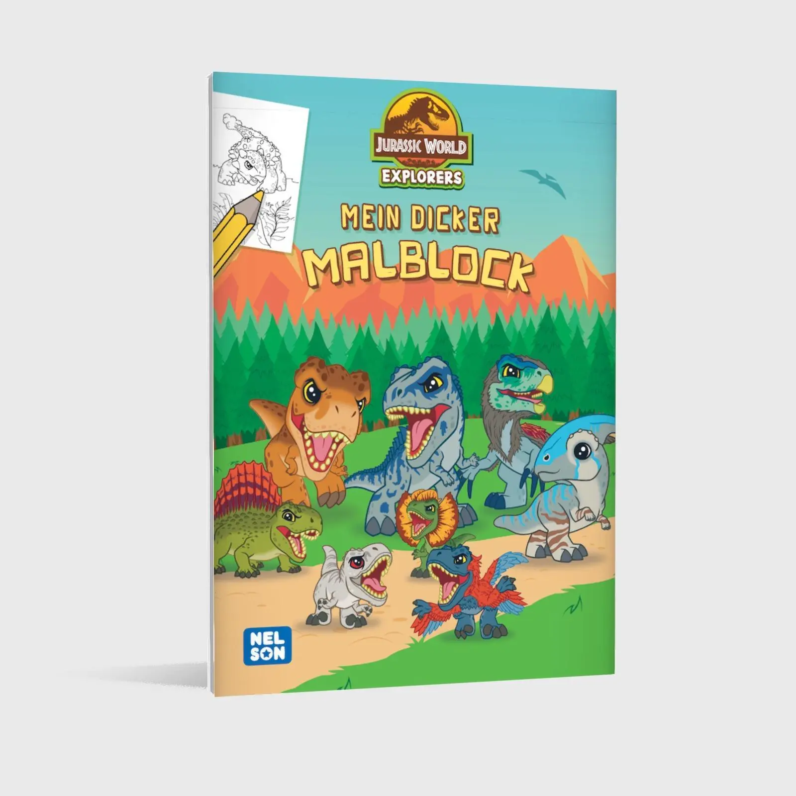 Bild: 9783845128252 | Jurassic World Explorers: Mein dicker Malblock | Taschenbuch | 128 S.