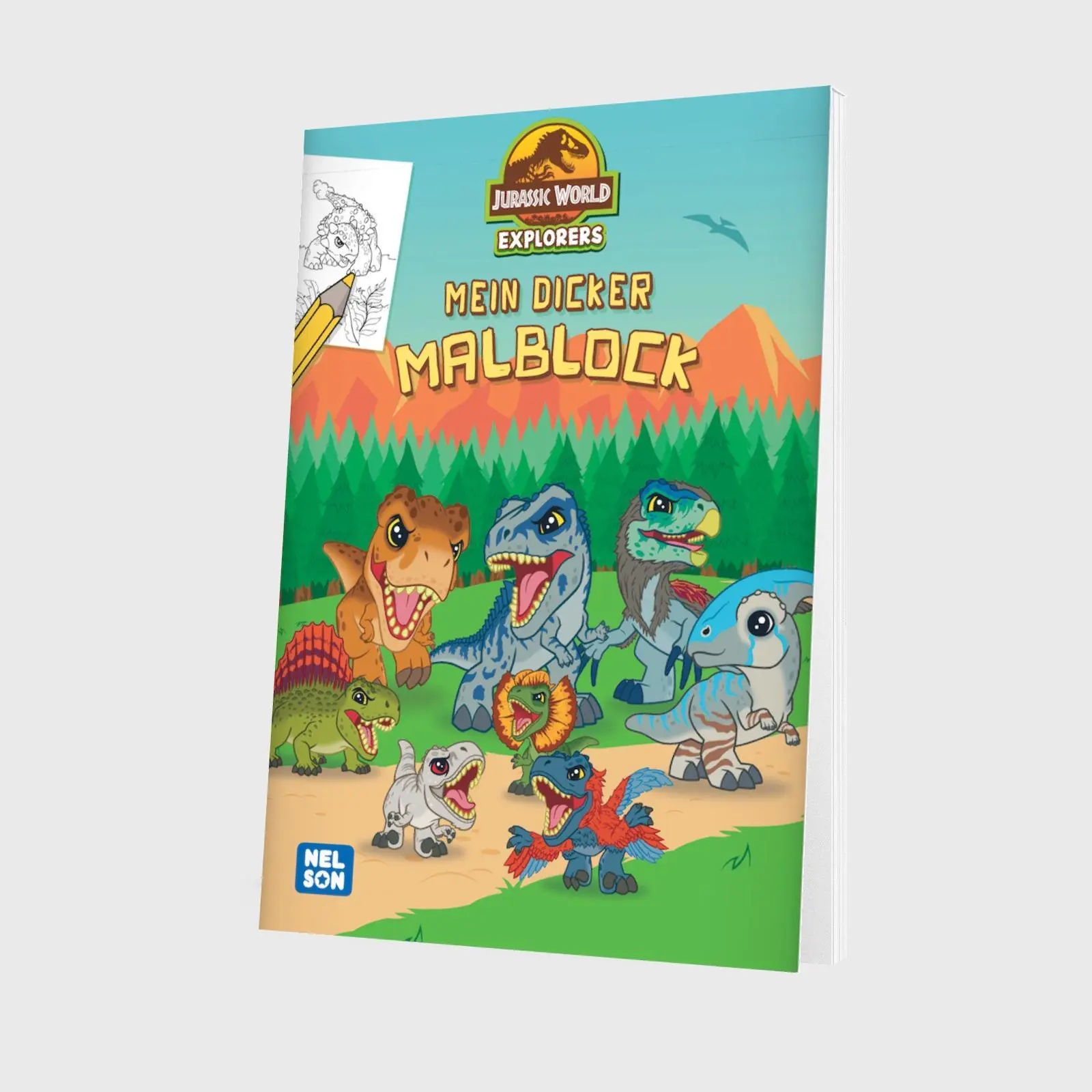 Bild: 9783845128252 | Jurassic World Explorers: Mein dicker Malblock | Taschenbuch | 128 S.