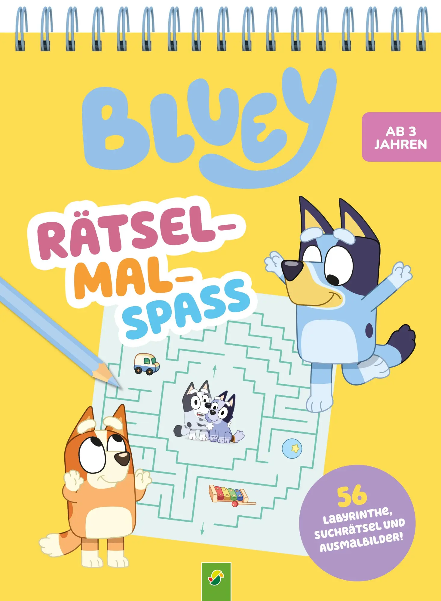 Cover: 9783849948252 | Bluey Rätsel-Mal-Spaß | Schwager &amp; Steinlein Verlag | Taschenbuch