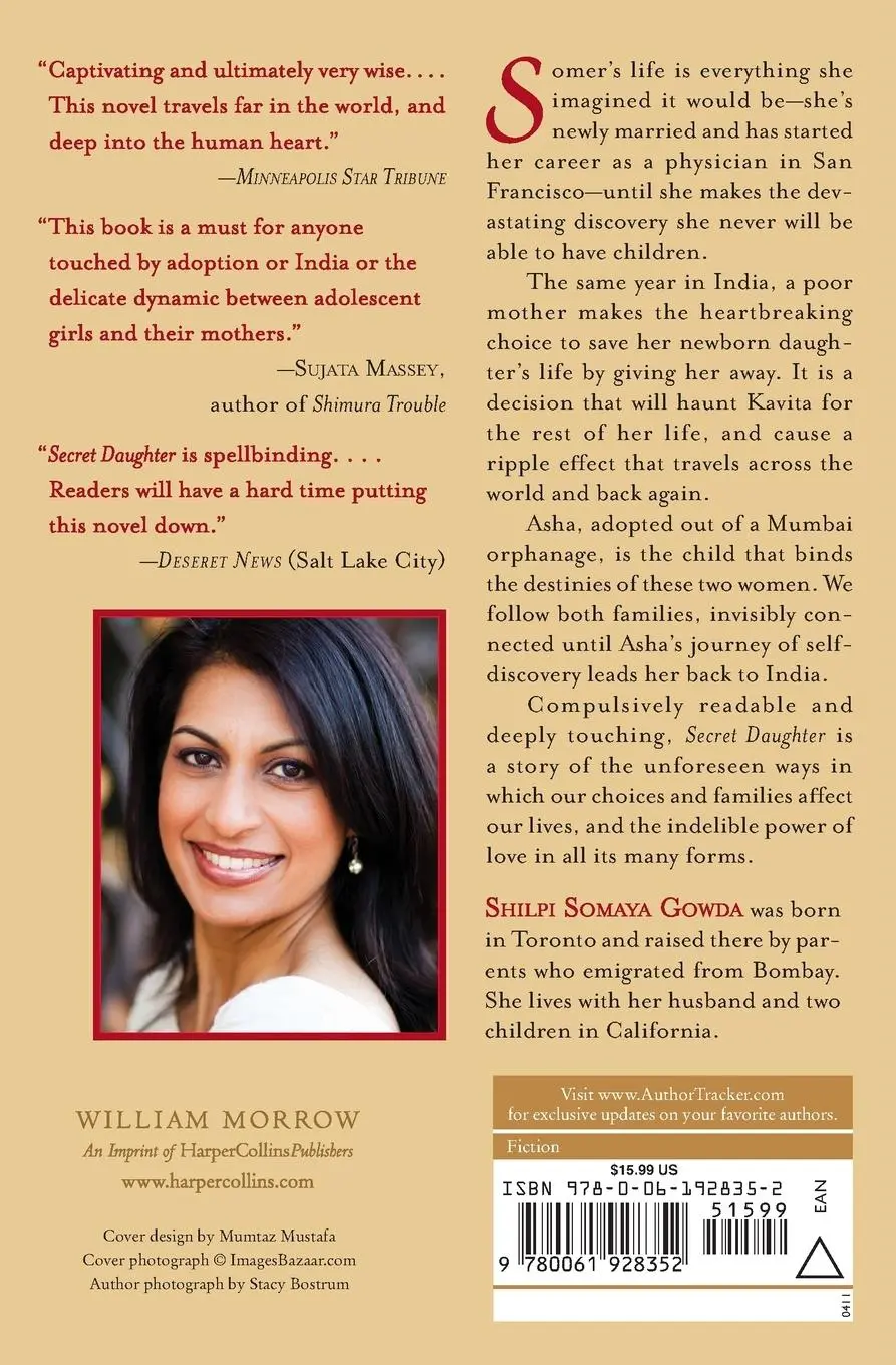 Rückseite: 9780061928352 | Secret Daughter | Shilpi Somaya Gowda | Taschenbuch | 346 S. | 2011
