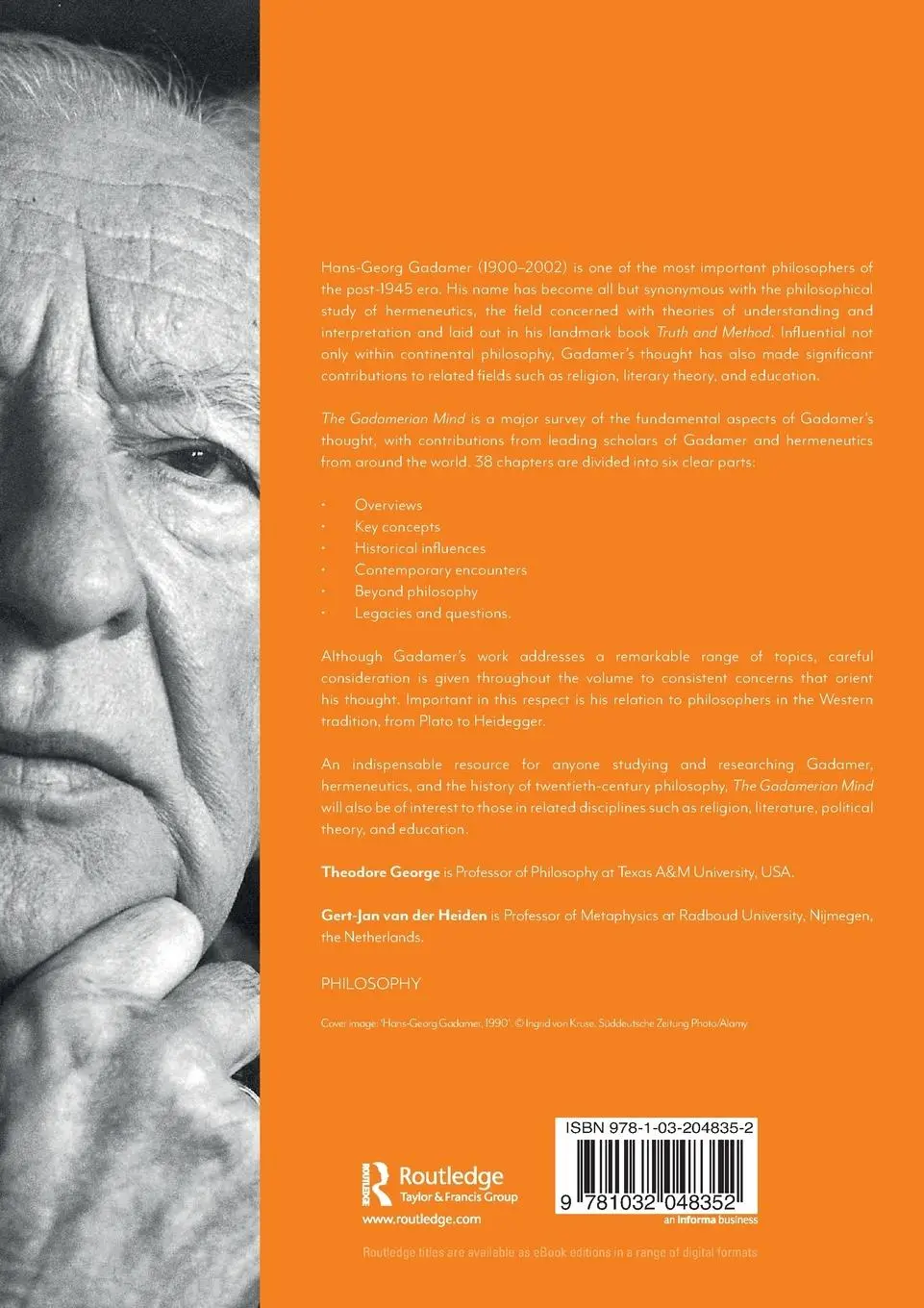 Rückseite: 9781032048352 | The Gadamerian Mind | Theodore George (u. a.) | Taschenbuch | Englisch