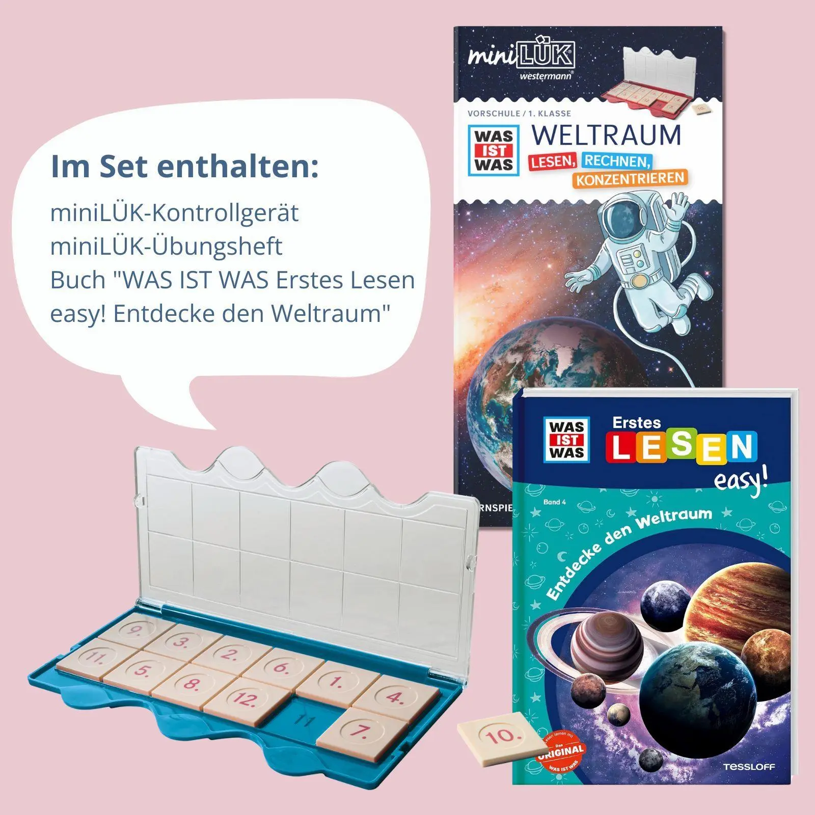 Bild: 9783072448352 | miniLÜK-Set. Vorschule/ 1. Klasse: WAS IST WAS WELTRAUM - Lesen,...