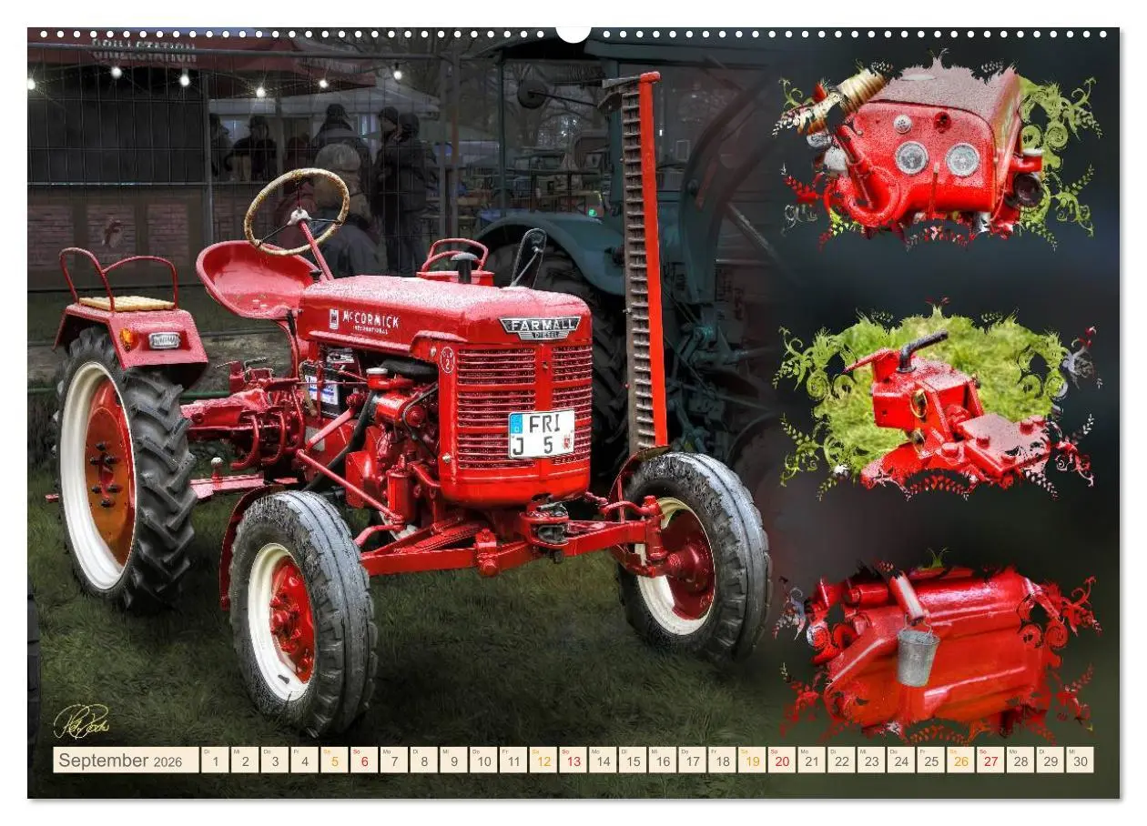 Bild: 9783516058352 | Oldtimer - Traktoren Parade (Wandkalender 2026 DIN A2 quer),...