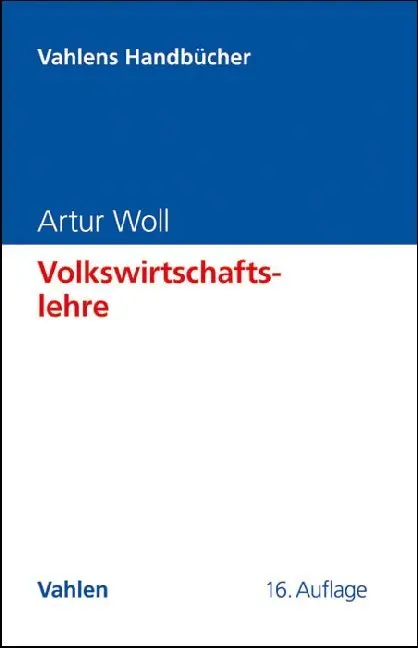 Cover: 9783800638352 | Volkswirtschaftslehre | Artur Woll | Buch | XV | Deutsch | 2011