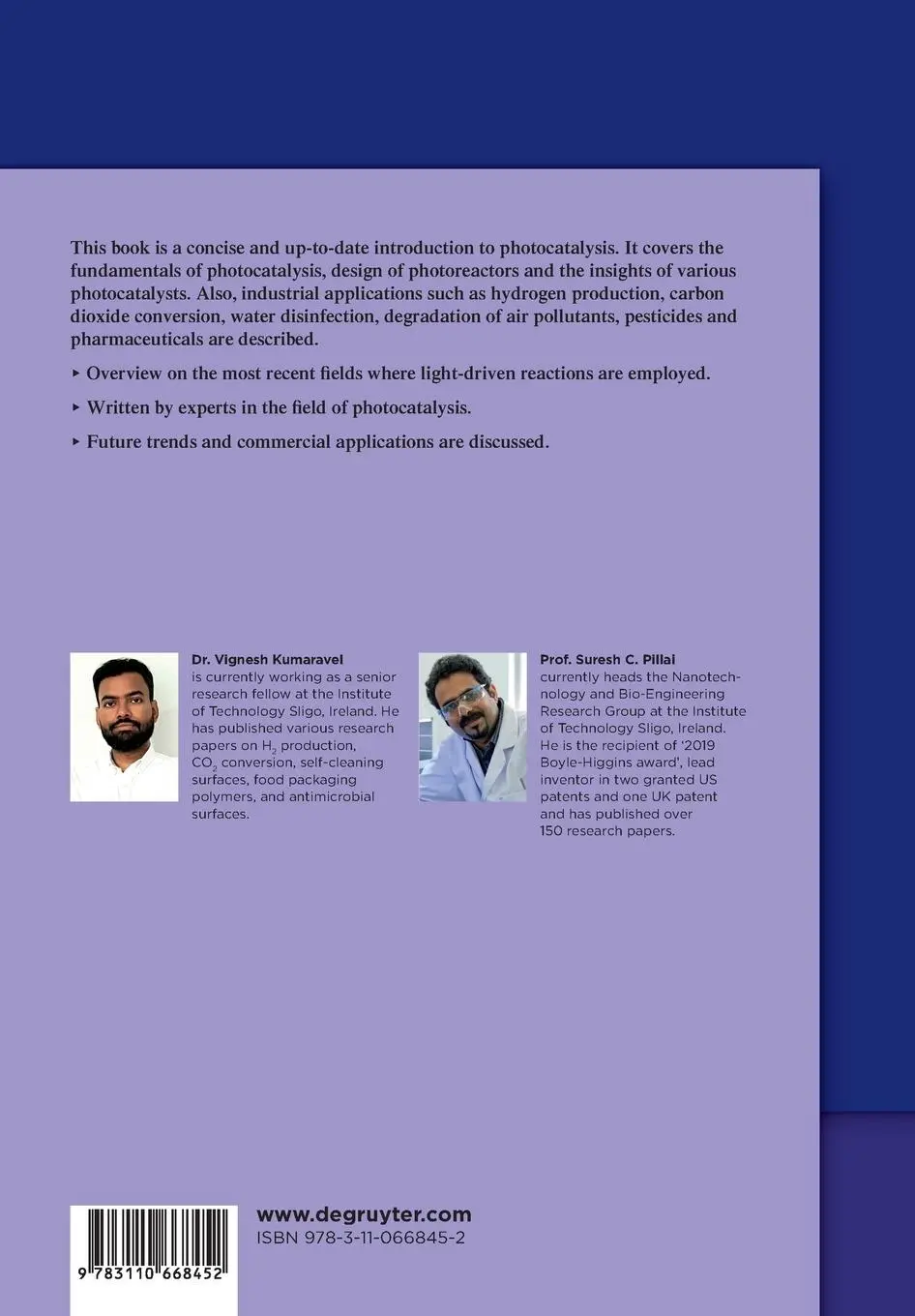 Rückseite: 9783110668452 | Photocatalysis | Vignesh Kumaravel (u. a.) | Taschenbuch | X | 2021