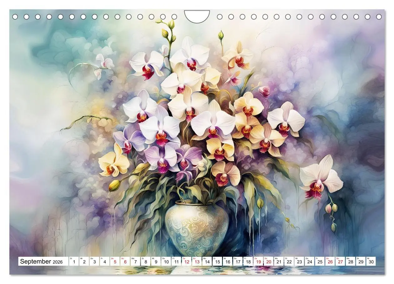Bild: 9783457338452 | Blumenbuketts (Wandkalender 2026 DIN A4 quer), CALVENDO Monatskalender