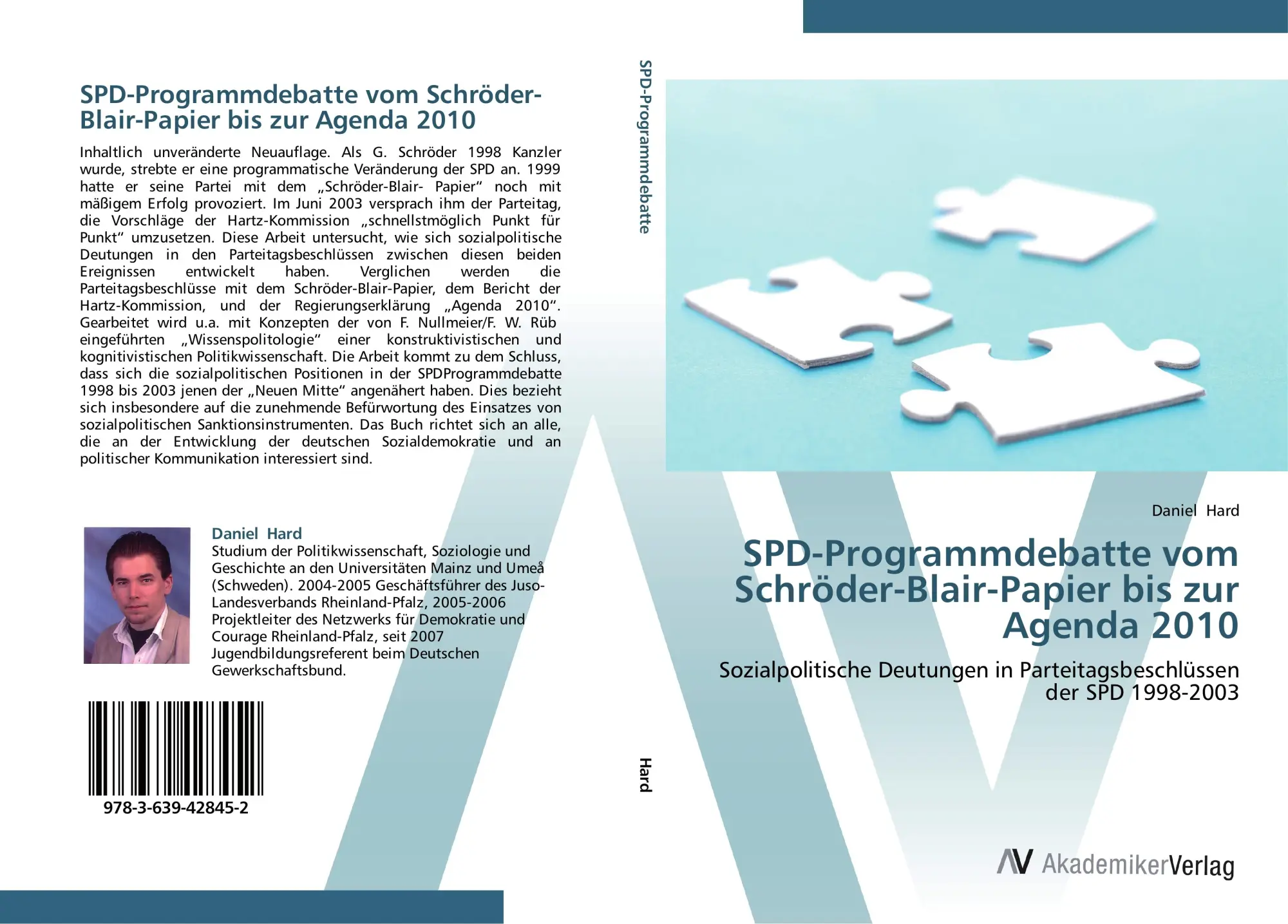 Cover: 9783639428452 | SPD-Programmdebatte vom Schröder-Blair-Papier bis zur Agenda 2010