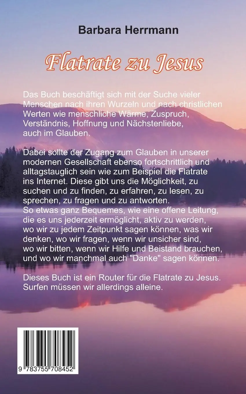 Rückseite: 9783755708452 | Flatrate zu Jesus | Barbara Herrmann | Taschenbuch | 132 S. | Deutsch