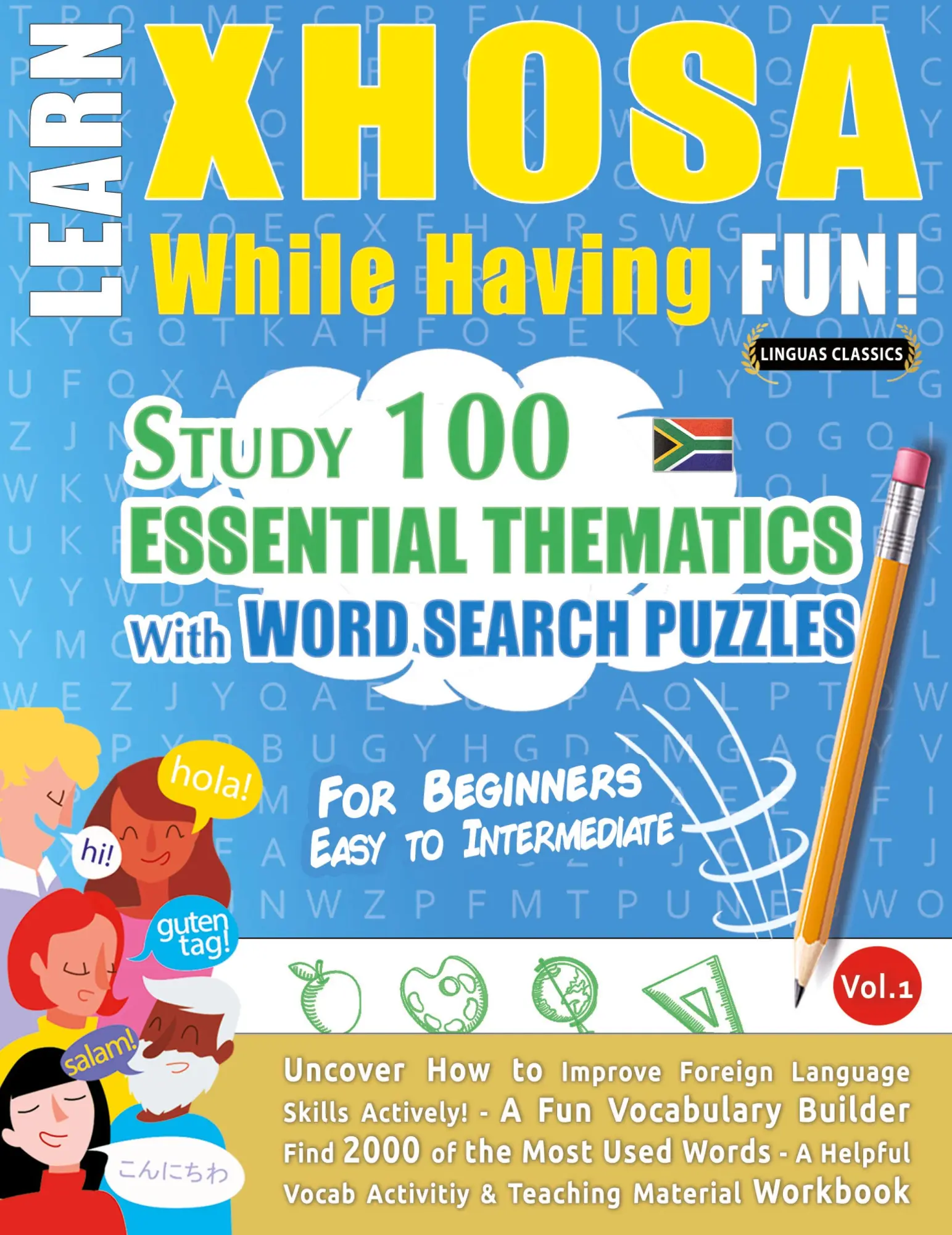 Cover: 9798896708452 | LEARN XHOSA WHILE HAVING FUN! - FOR BEGINNERS | Linguas Classics