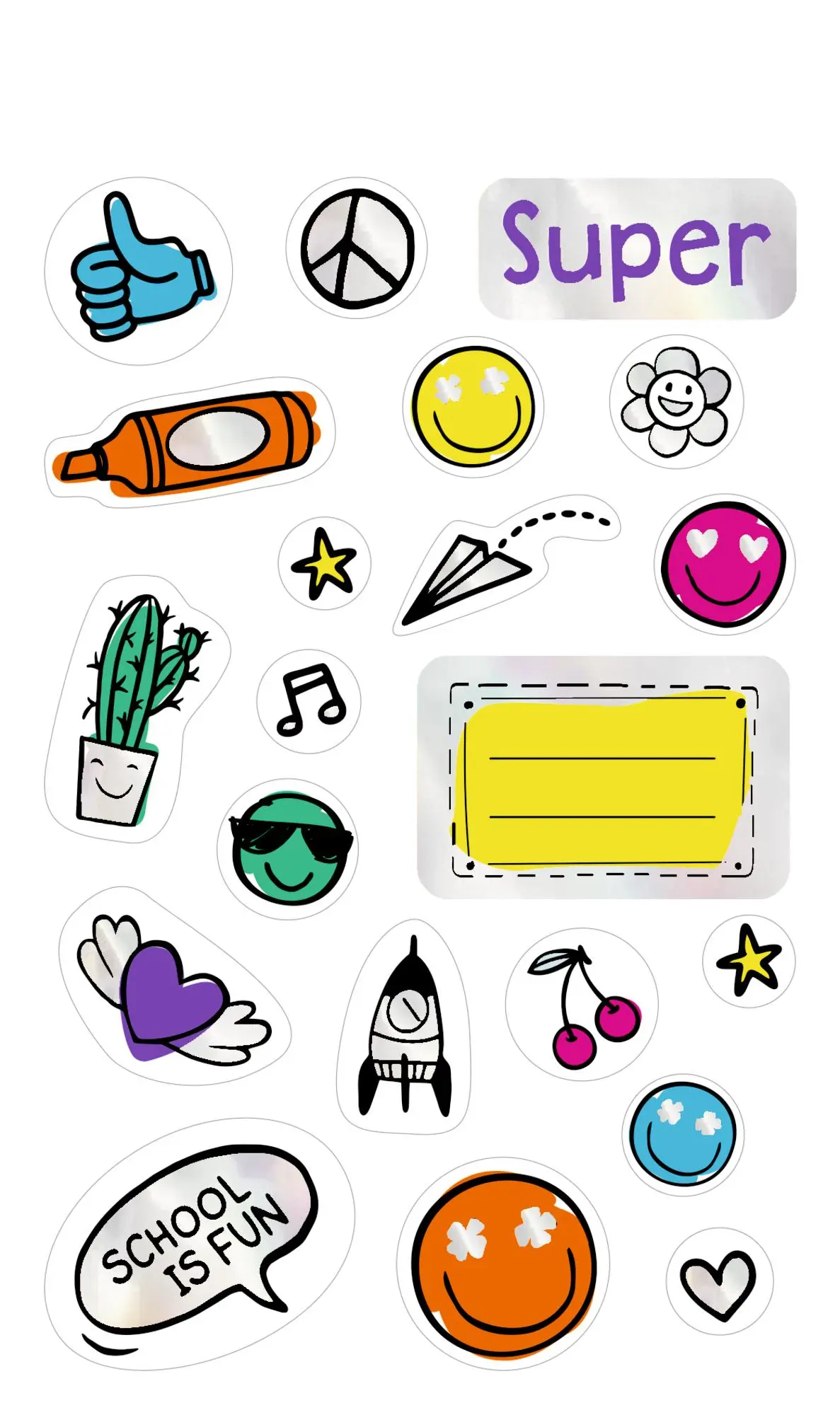 Bild: 4050003958552 | Sticker - Stickerspaß für die Schule | Stickerbogen mit 90 Stickern
