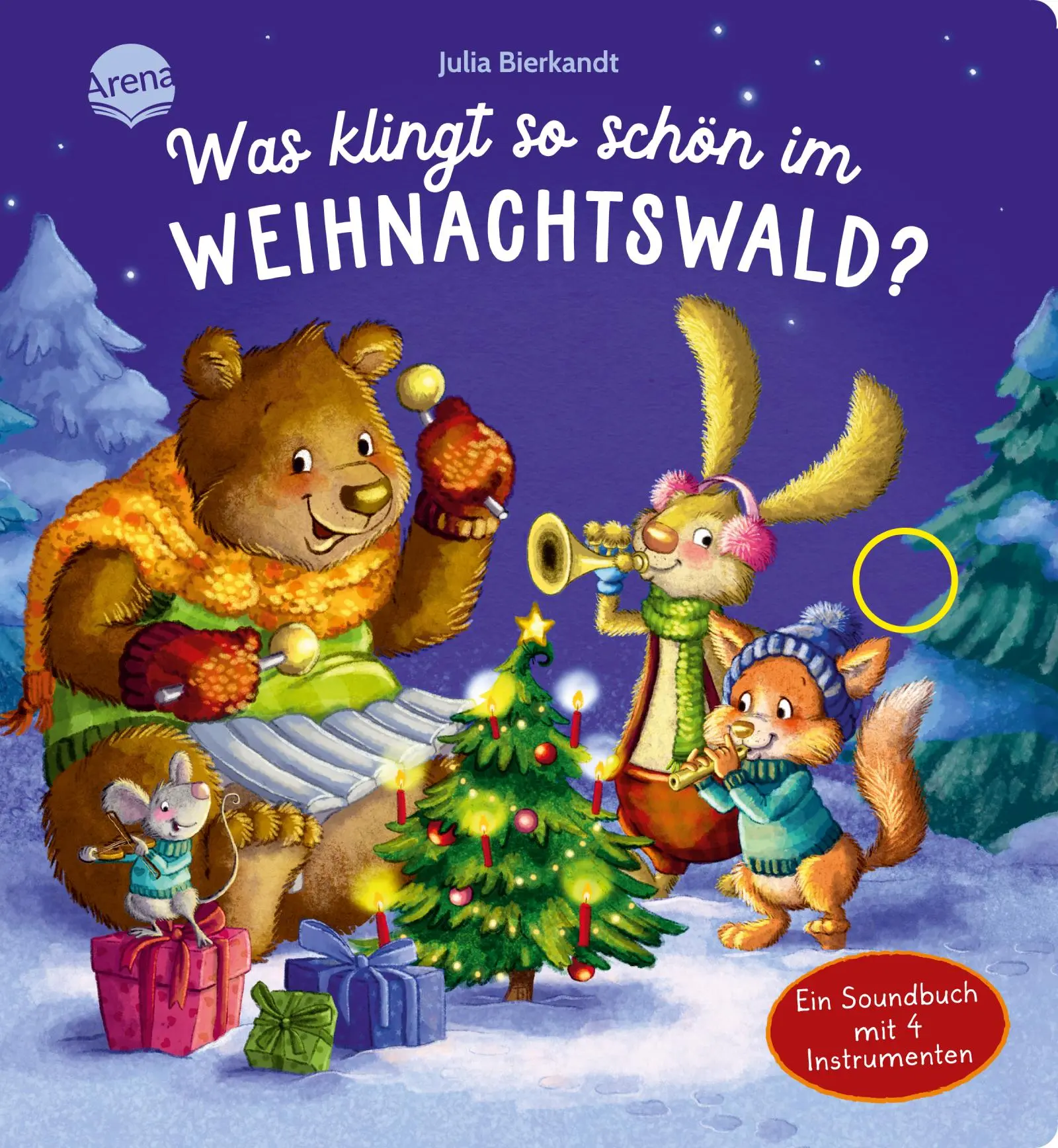 Cover: 9783401718552 | Was klingt so schön im Weihnachtswald? Ein Soundbuch mit 4...