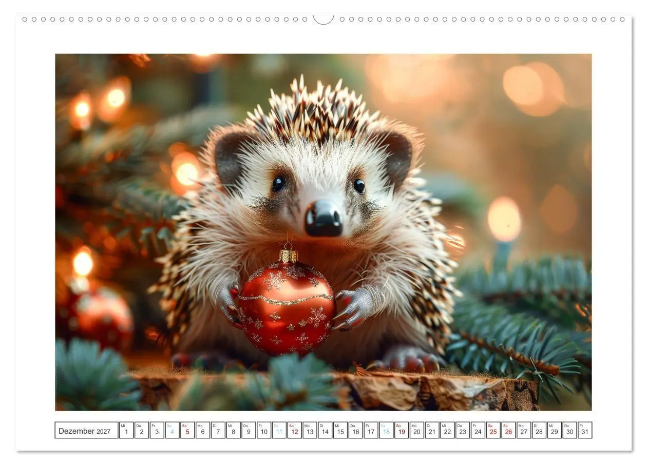Bild: 9783569128552 | Lustige Igel (Wandkalender 2027 DIN A2 quer), CALVENDO Monatskalender