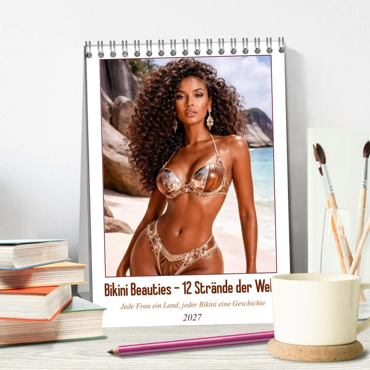 Bild: 9783569368552 | Bikini Beauties - 12 Strände der Welt (Tischkalender 2027 DIN A5...