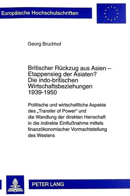 Cover: 9783631328552 | Britischer Rückzug aus Asien - Etappensieg der Asiaten?- Die...