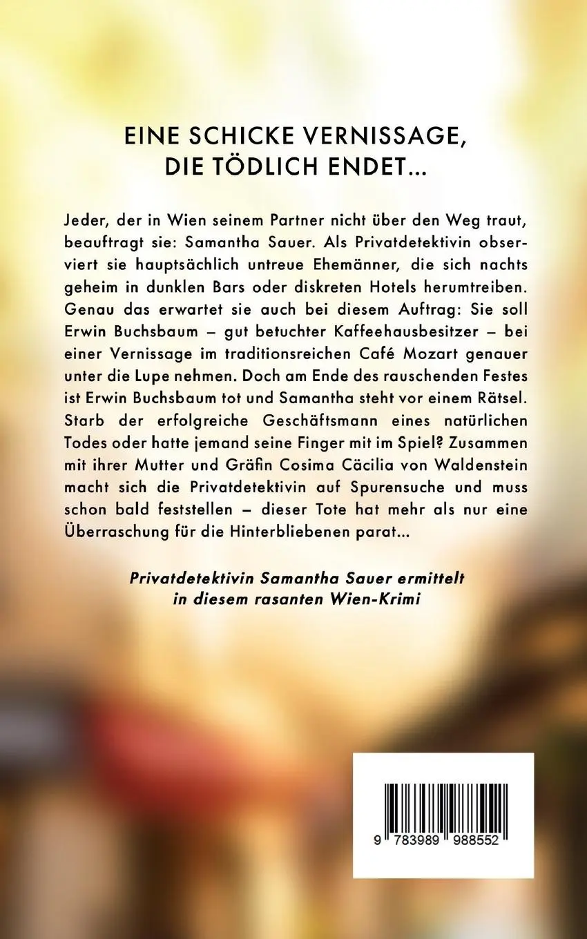 Rückseite: 9783989988552 | Kaffee mit Schuss Ein spannender Whodunit Krimi im Wiener Kaffeehaus