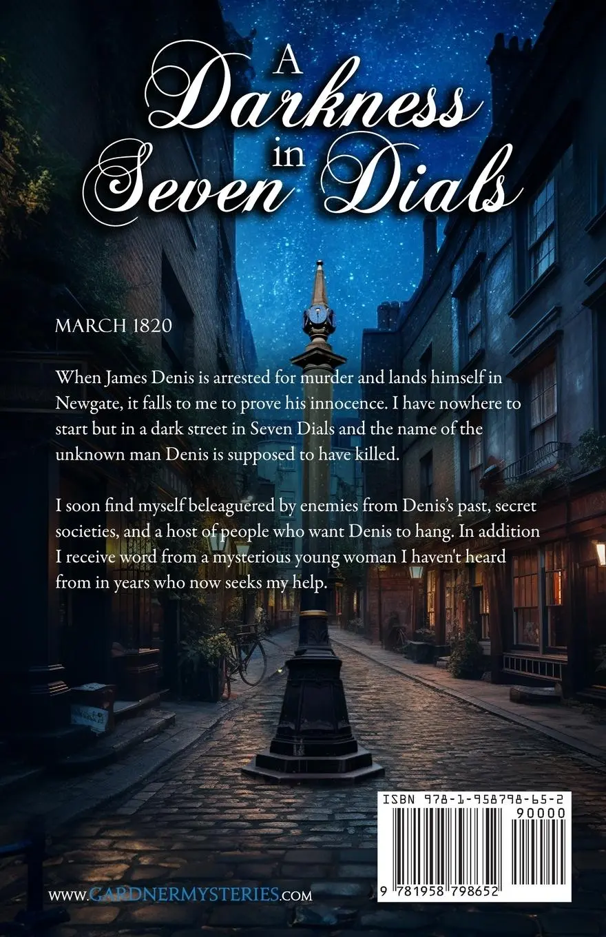 Rückseite: 9781958798652 | A Darkness in Seven Dials | Ashley Gardner (u. a.) | Taschenbuch