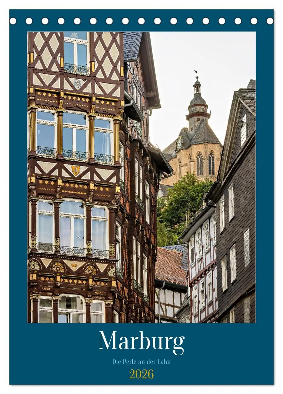 Cover: 9783457248652 | Marburg - Die Perle an der Lahn (Tischkalender 2026 DIN A5 hoch),...