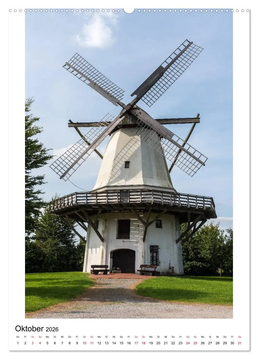 Bild: 9783516408652 | Historische Windmühlen in Minden-Lübbecke (Wandkalender 2026 DIN A2...