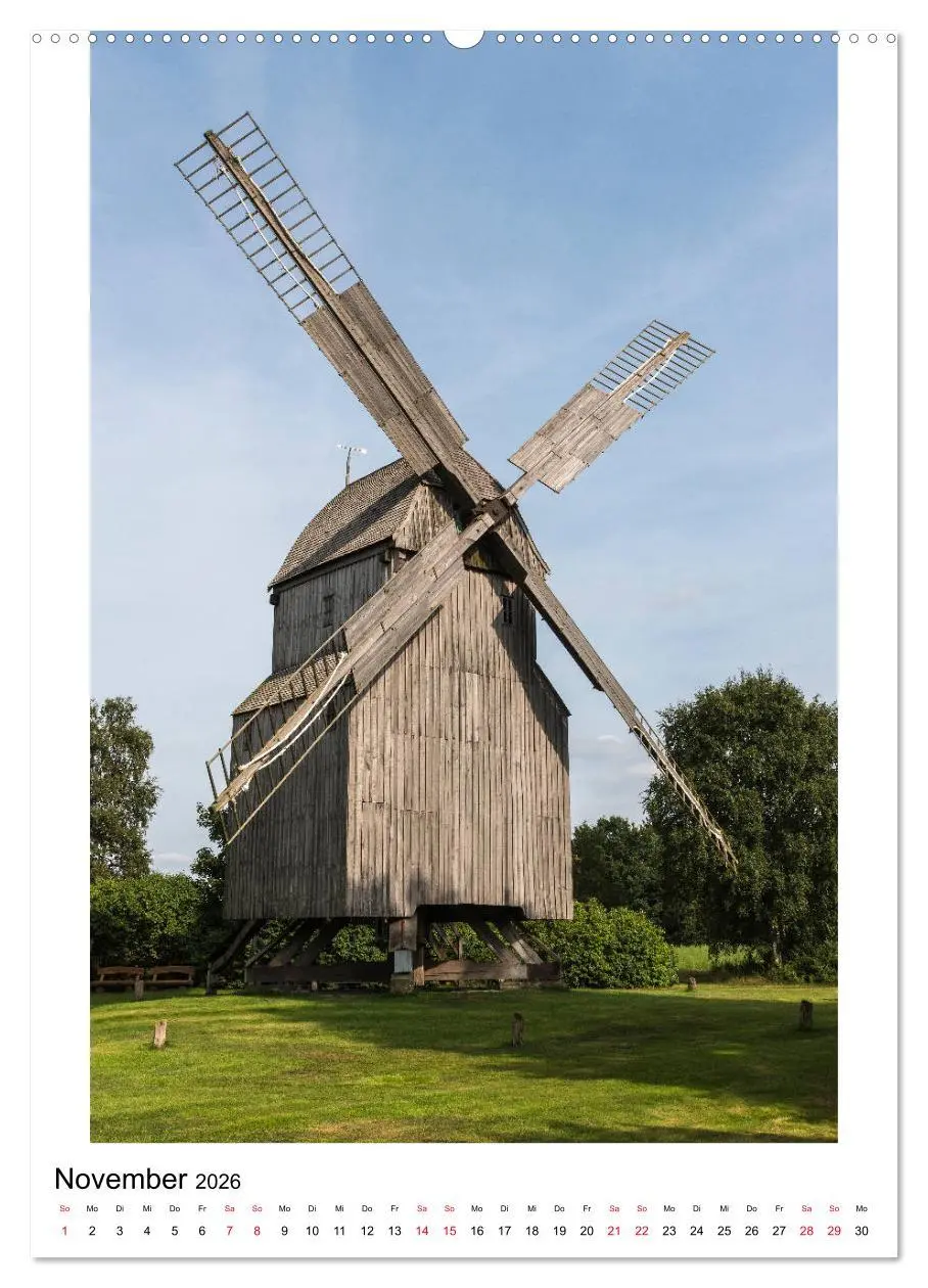 Bild: 9783516408652 | Historische Windmühlen in Minden-Lübbecke (Wandkalender 2026 DIN A2...
