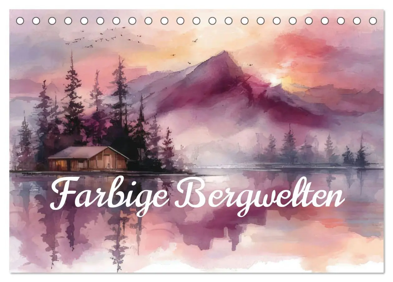 Cover: 9783516648652 | Farbige Bergwelten (Tischkalender 2026 DIN A5 quer), CALVENDO...