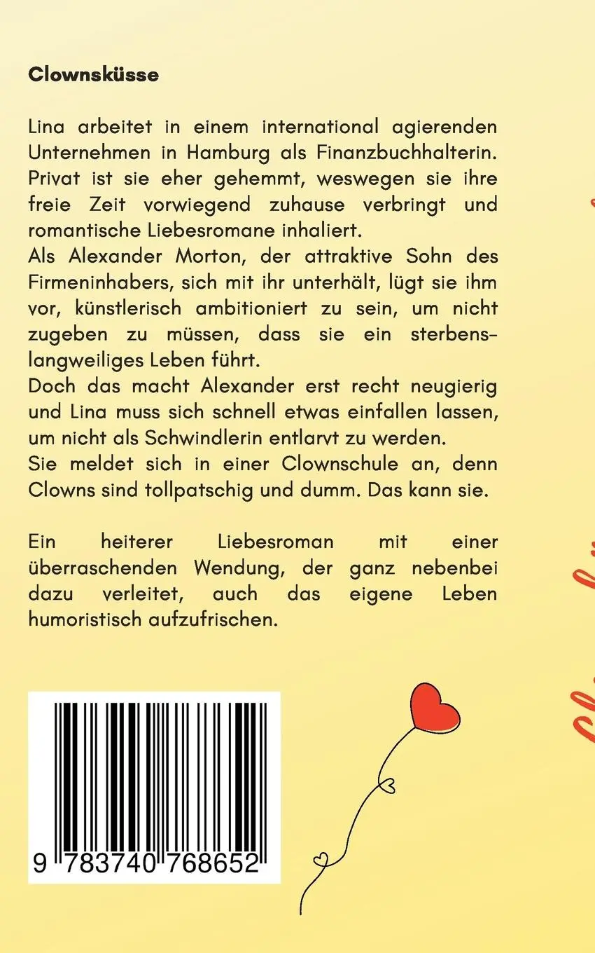 Rückseite: 9783740768652 | Clownsküsse | Sabine Bruns | Taschenbuch | 312 S. | Deutsch | 2021