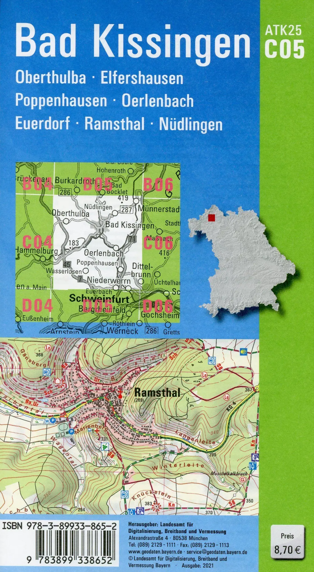 Bild: 9783899338652 | Bad Kissingen 1 : 25 000 | Digitalisierung | (Land-)Karte | Deutsch