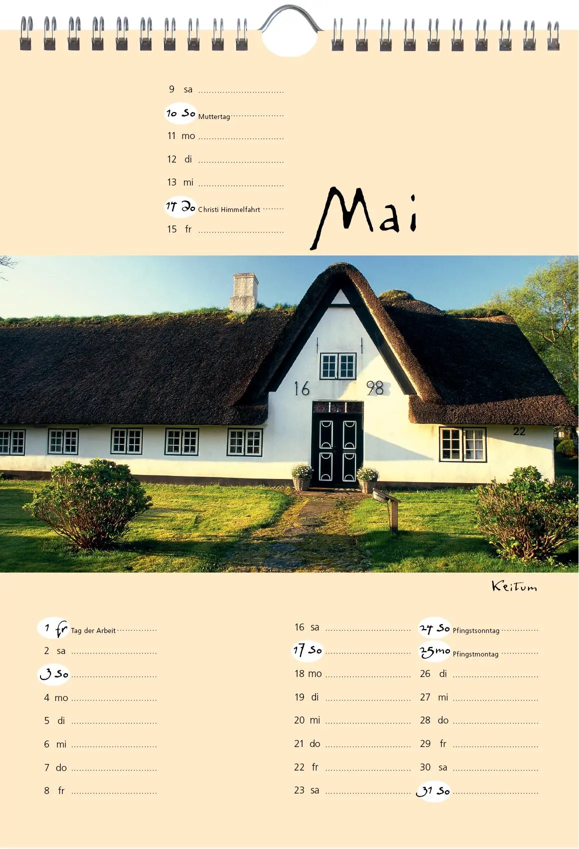 Bild: 9783944498652 | Sylt-die Insel 2026 A4 Kalender | Gernot Westendorf | Kalender | 2026