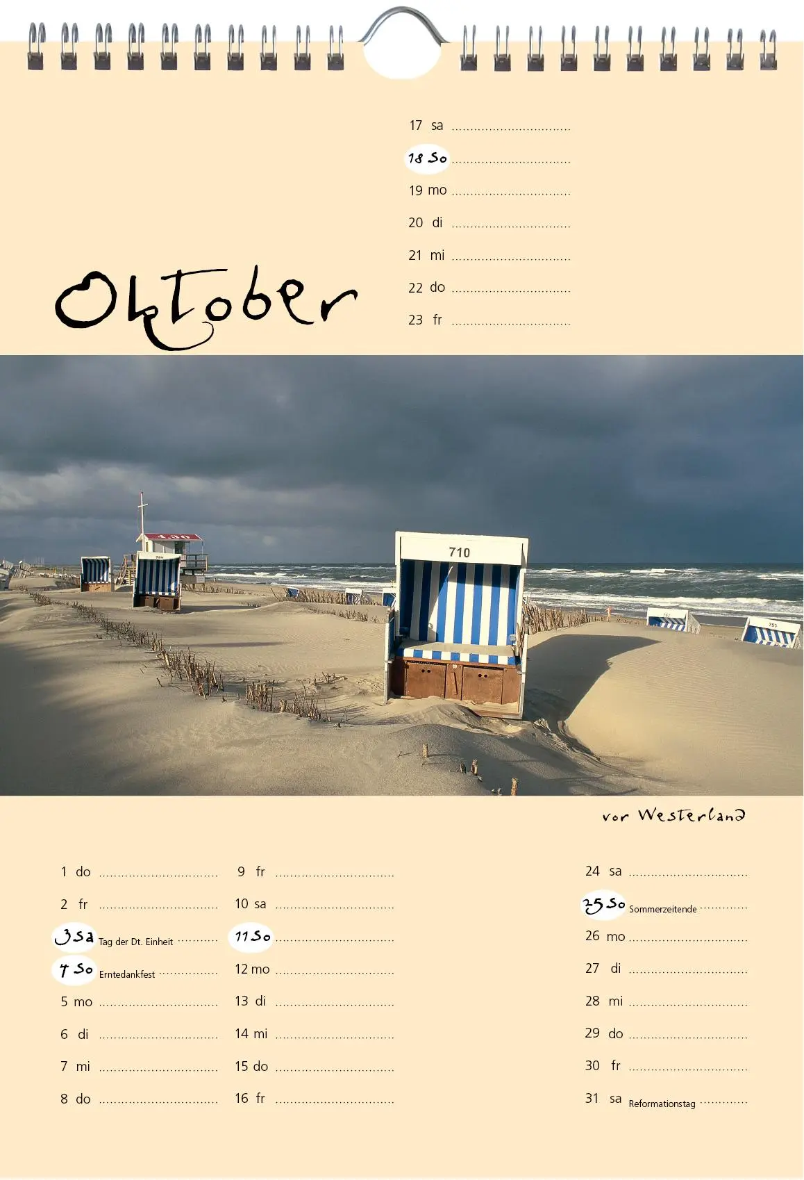 Bild: 9783944498652 | Sylt-die Insel 2026 A4 Kalender | Gernot Westendorf | Kalender | 2026