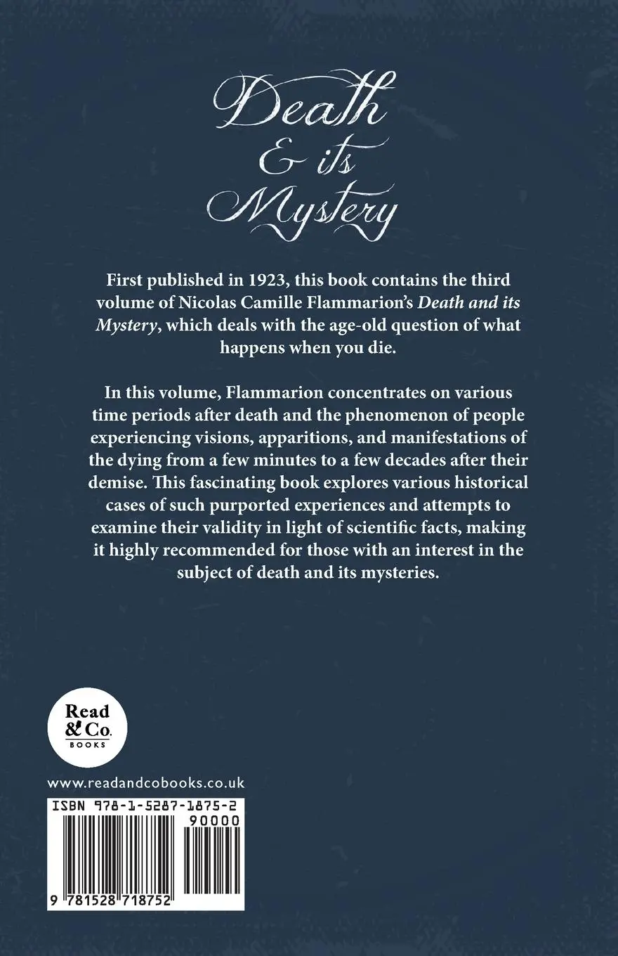 Rückseite: 9781528718752 | Death and its Mystery - After Death - Manifestations and...