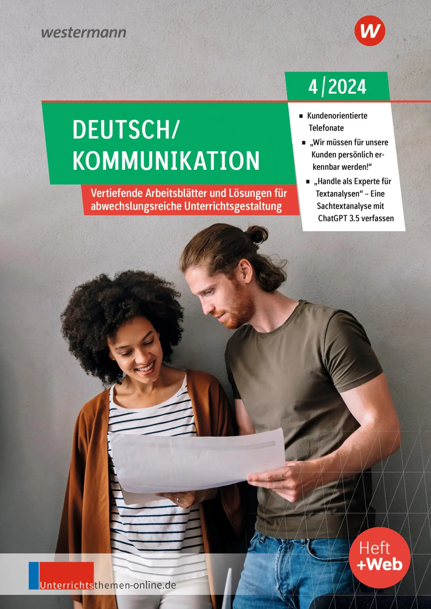 Cover: 9783427088752 | Unterrichtsthemen Deutsch/Kommunikation. Ausgabe 4/2024 | Broschüre