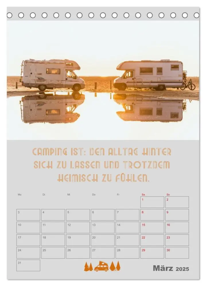 Bild: 9783435908752 | Camping - Hotel kann jeder! (Tischkalender 2025 DIN A5 hoch),...