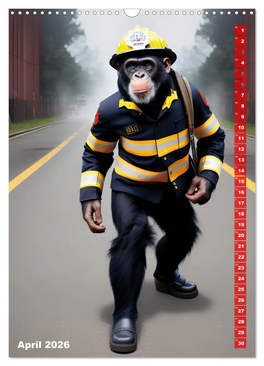 Bild: 9783516328752 | Feuerwehr - Tierischer Feuerwehrkalender (Wandkalender 2026 DIN A3...