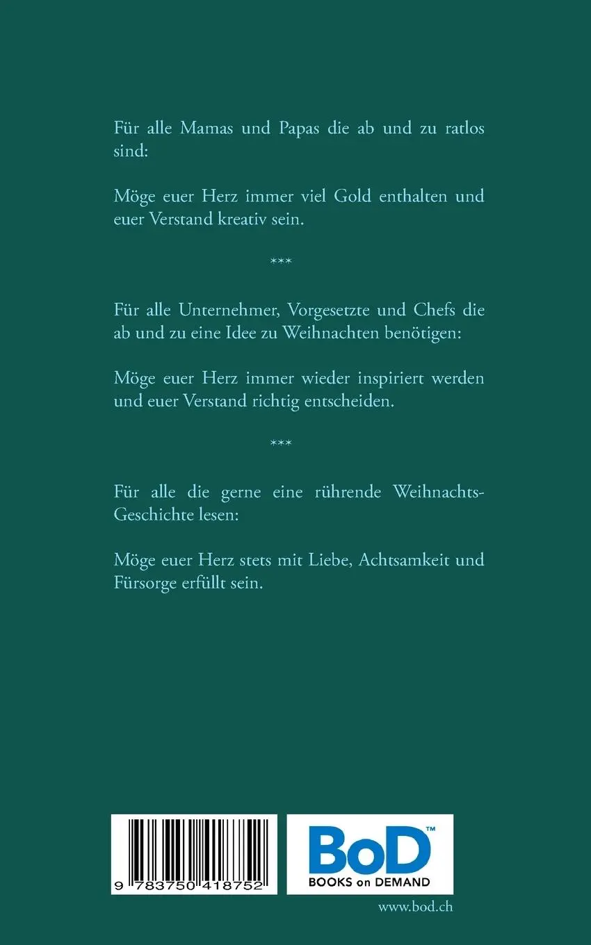 Rückseite: 9783750418752 | Eine Zahnfee zu Weihnachten | Hiam Mondini | Taschenbuch | 52 S.