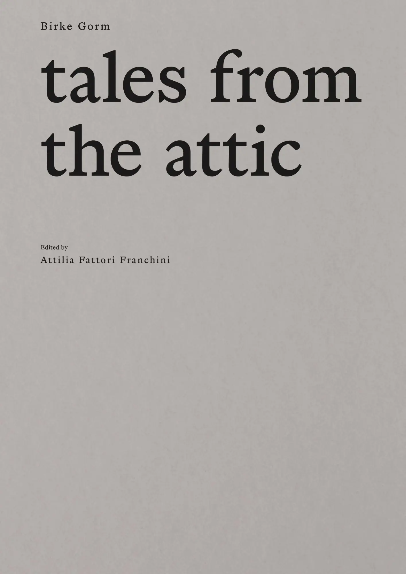 tales from the attic