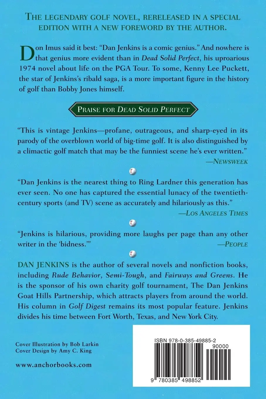 Rückseite: 9780385498852 | Dead Solid Perfect | Dan Jenkins | Taschenbuch | Englisch | 2000