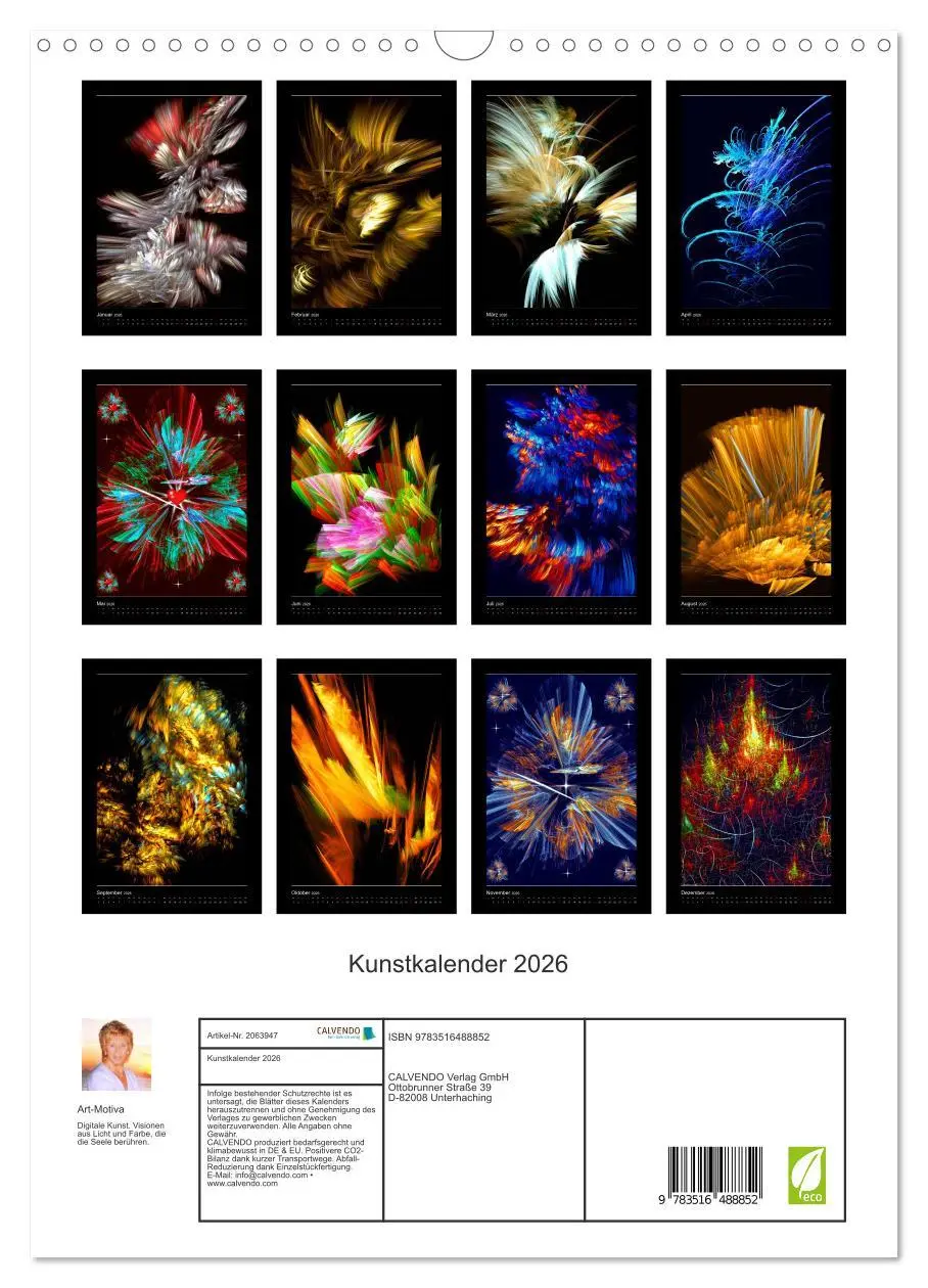 Bild: 9783516488852 | Kunstkalender 2026 (Wandkalender 2026 DIN A3 hoch), CALVENDO...