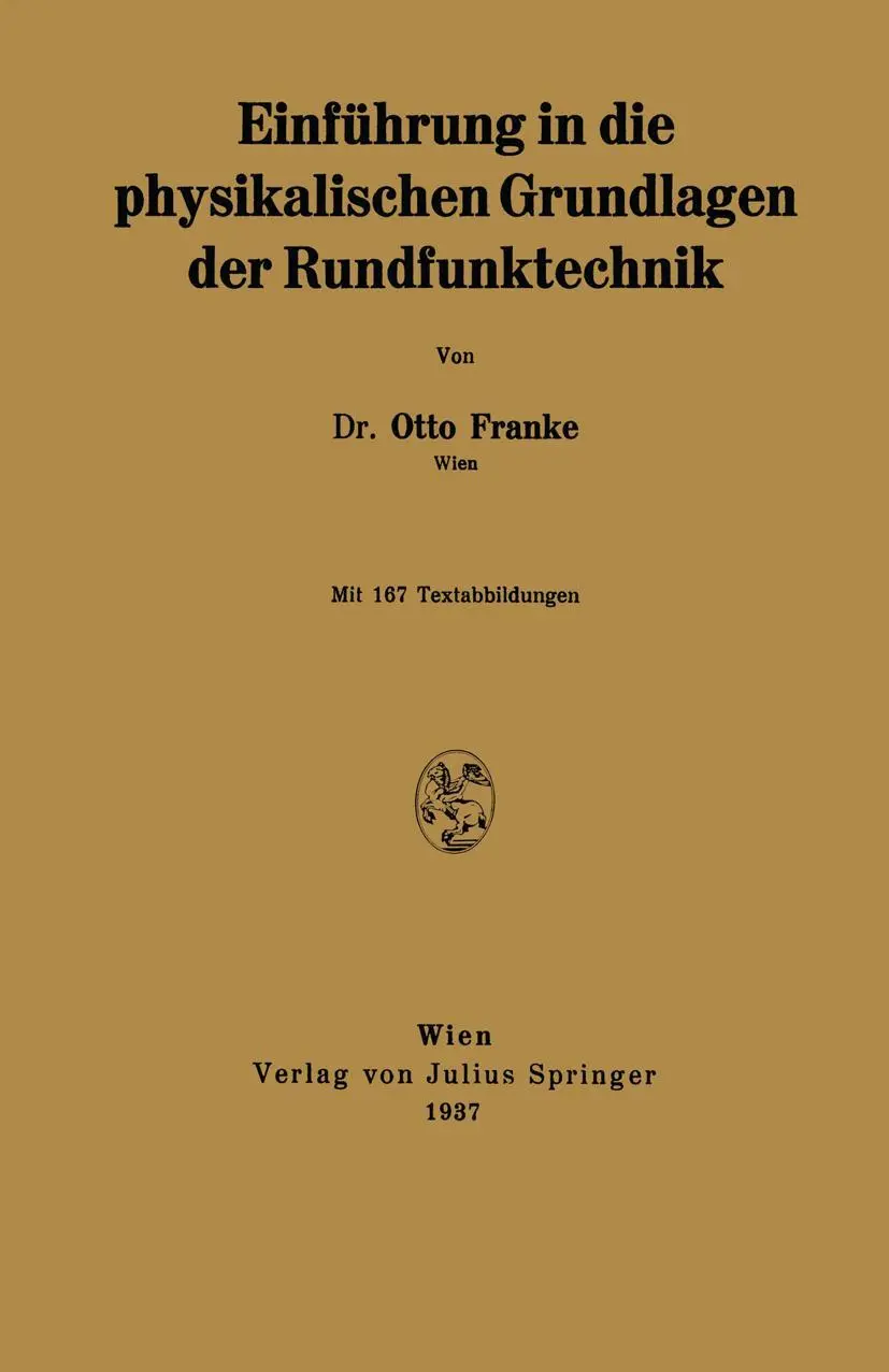 Cover: 9783709158852 | Einführung in die physikalischen Grundlagen der Rundfunktechnik | Buch Cover: 9783709158852 | Einführung in die physikalischen Grundlagen der Rundfunktechnik | Buch