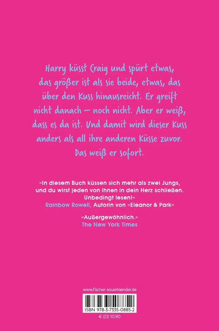 Rückseite: 9783733508852 | Two Boys Kissing - Jede Sekunde zählt | David Levithan | Taschenbuch