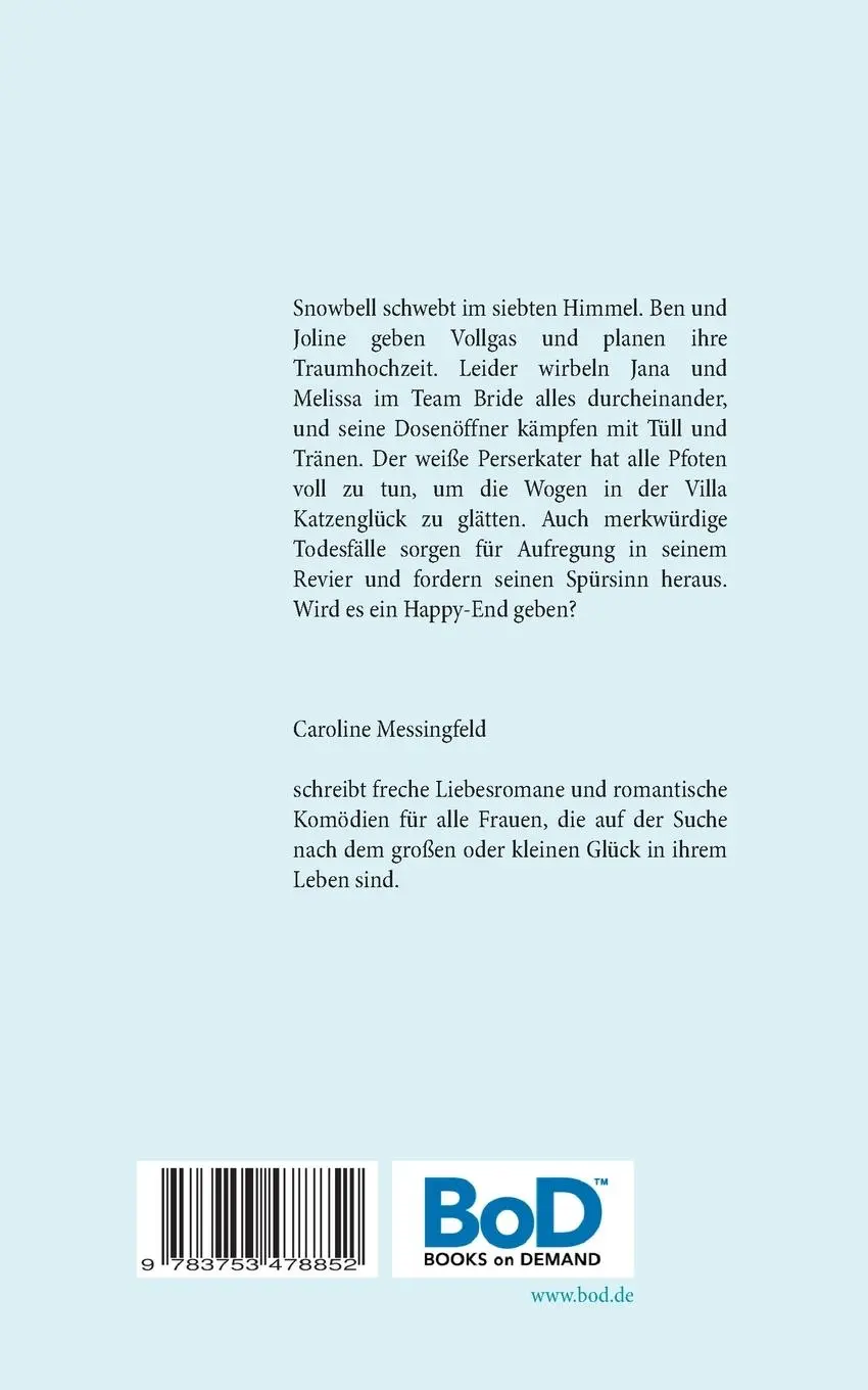 Rückseite: 9783753478852 | Kater der Braut. | (K)ein Hochzeits-Roman | Caroline Messingfeld