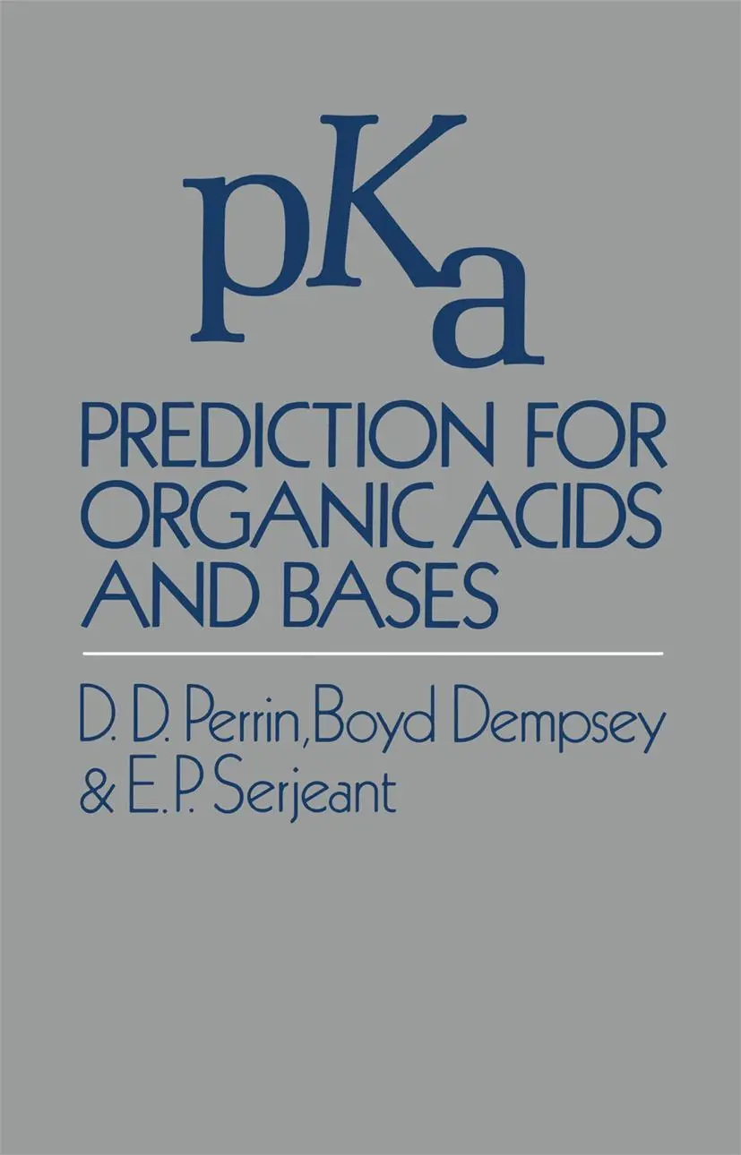 Cover: 9789400958852 | pKa Prediction for Organic Acids and Bases | D. Perrin | Taschenbuch