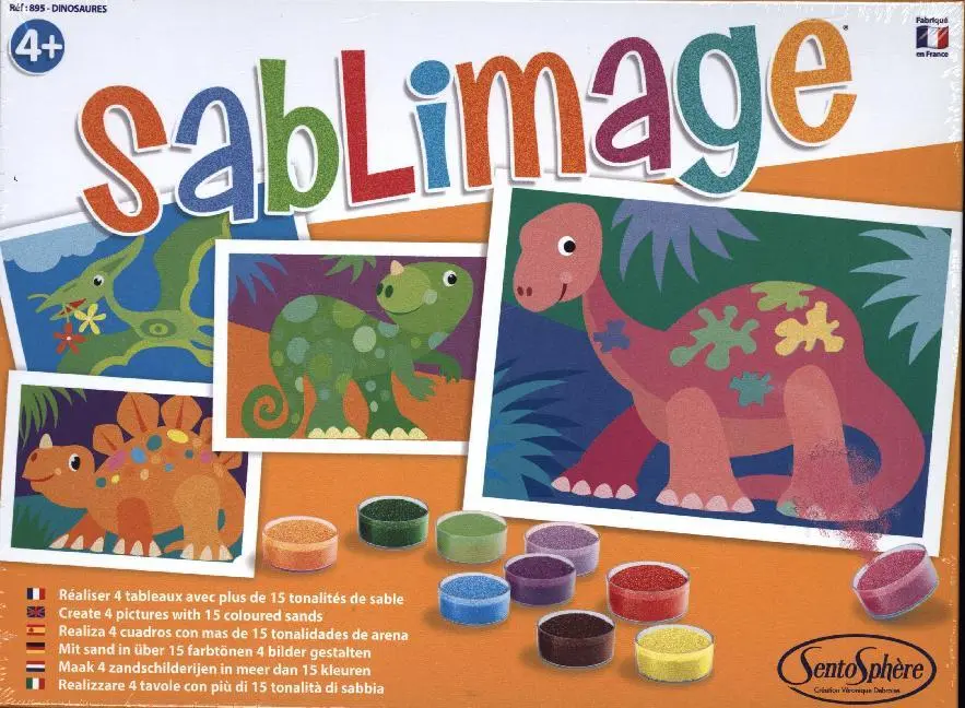 Cover: 3373910008952 | Sandbilder Dinosaurier | Kit (Bastelset) | 3900895 | Deutsch | 2019