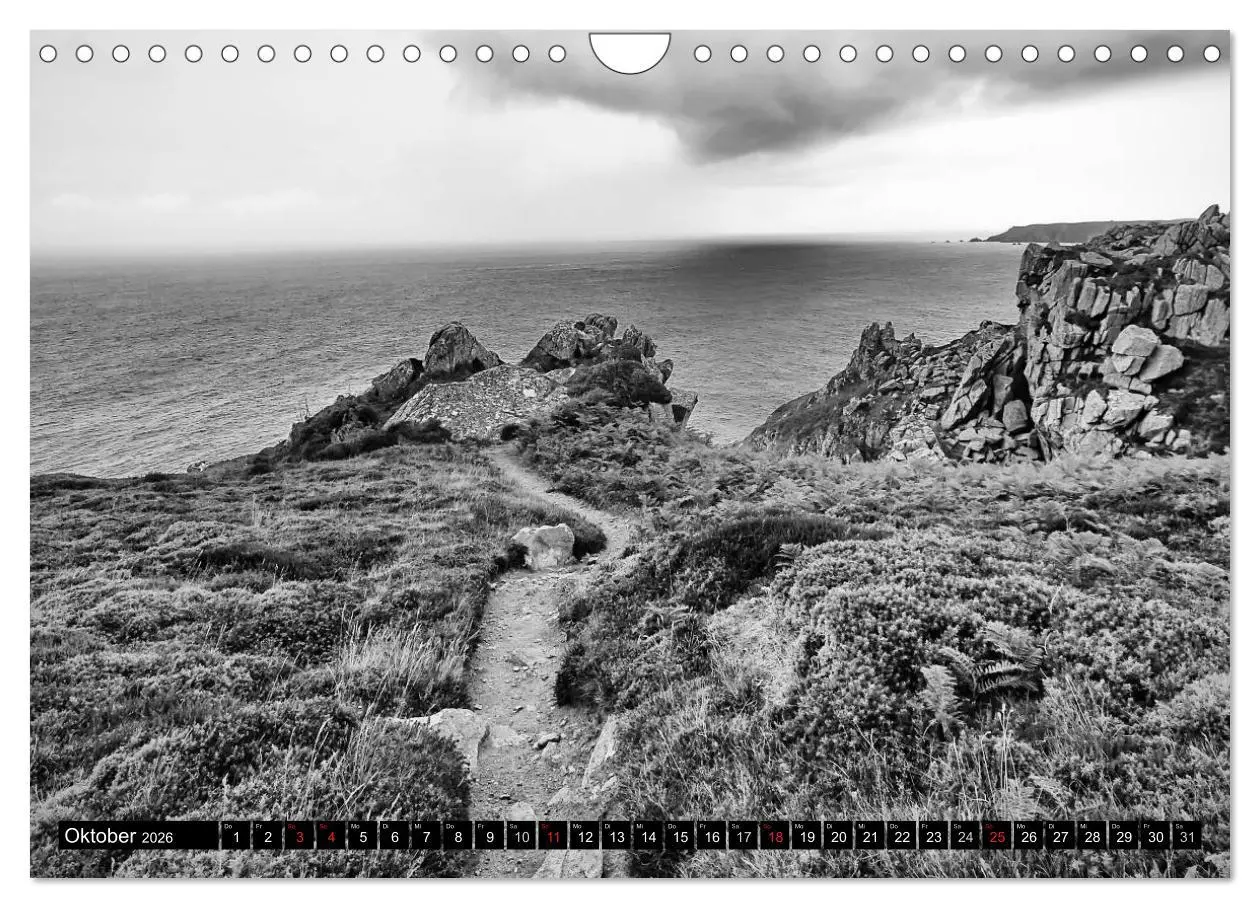 Bild: 9783516098952 | Bretagne in Schwarz und Weiß 2026 (Wandkalender 2026 DIN A4 quer),...