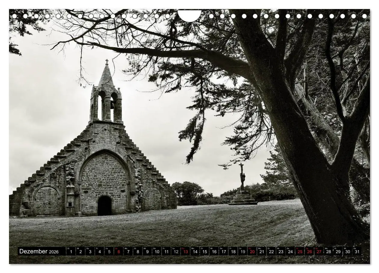 Bild: 9783516098952 | Bretagne in Schwarz und Weiß 2026 (Wandkalender 2026 DIN A4 quer),...