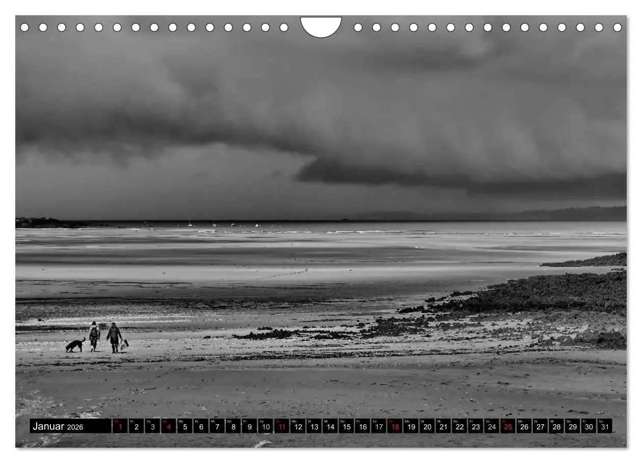 Bild: 9783516098952 | Bretagne in Schwarz und Weiß 2026 (Wandkalender 2026 DIN A4 quer),...