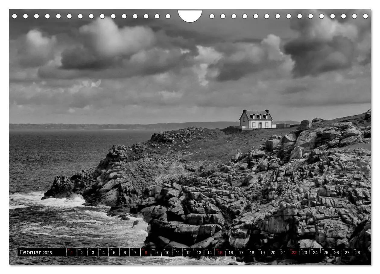 Bild: 9783516098952 | Bretagne in Schwarz und Weiß 2026 (Wandkalender 2026 DIN A4 quer),...