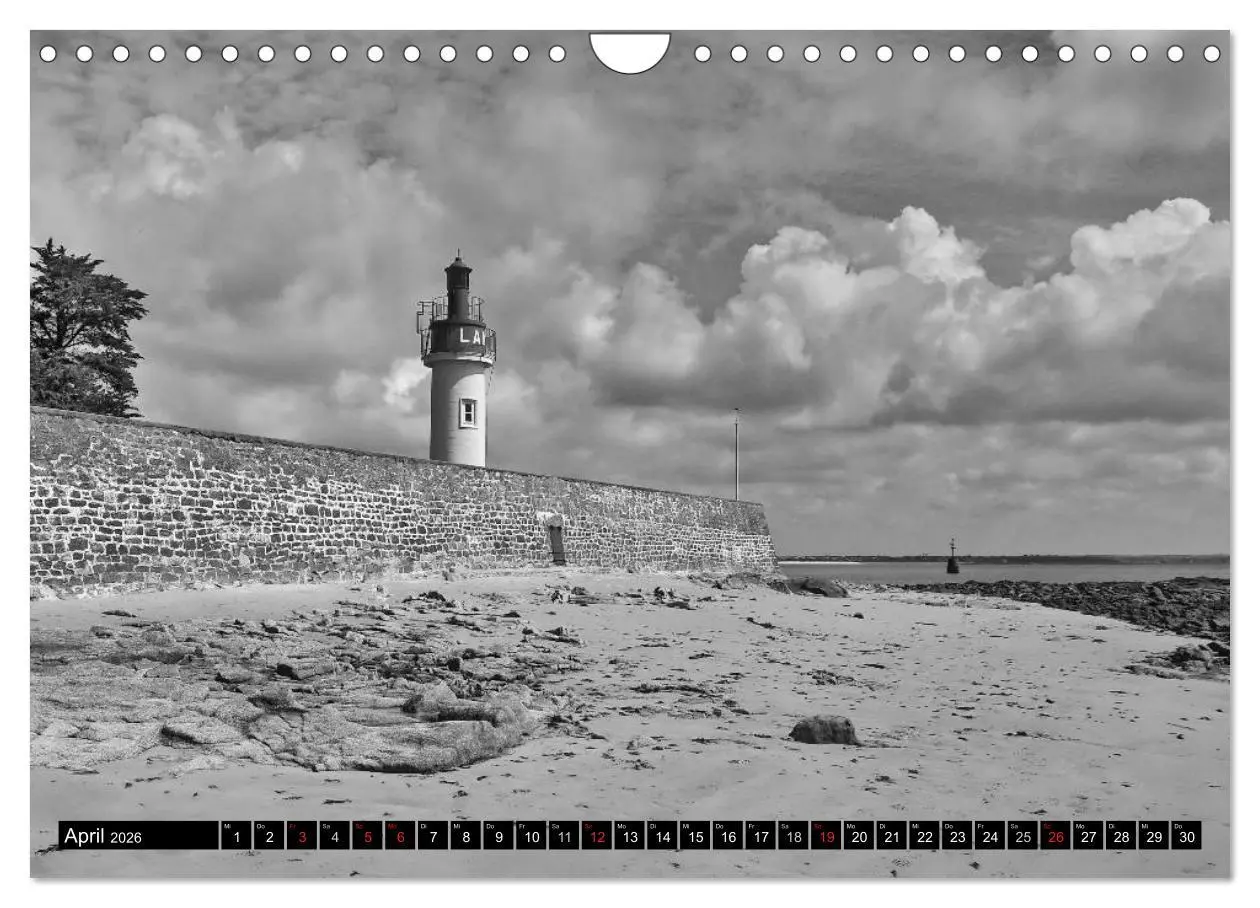Bild: 9783516098952 | Bretagne in Schwarz und Weiß 2026 (Wandkalender 2026 DIN A4 quer),...