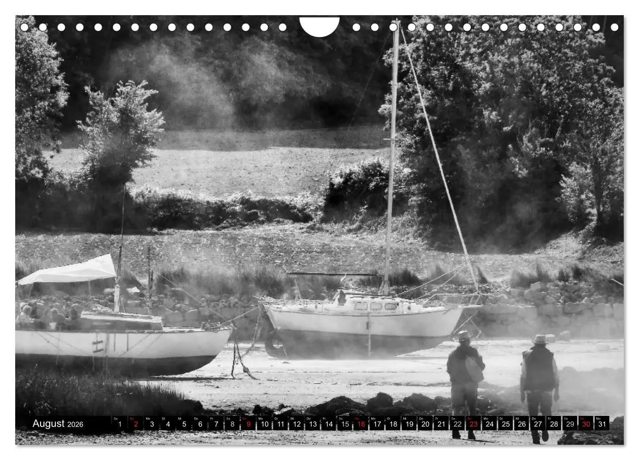 Bild: 9783516098952 | Bretagne in Schwarz und Weiß 2026 (Wandkalender 2026 DIN A4 quer),...