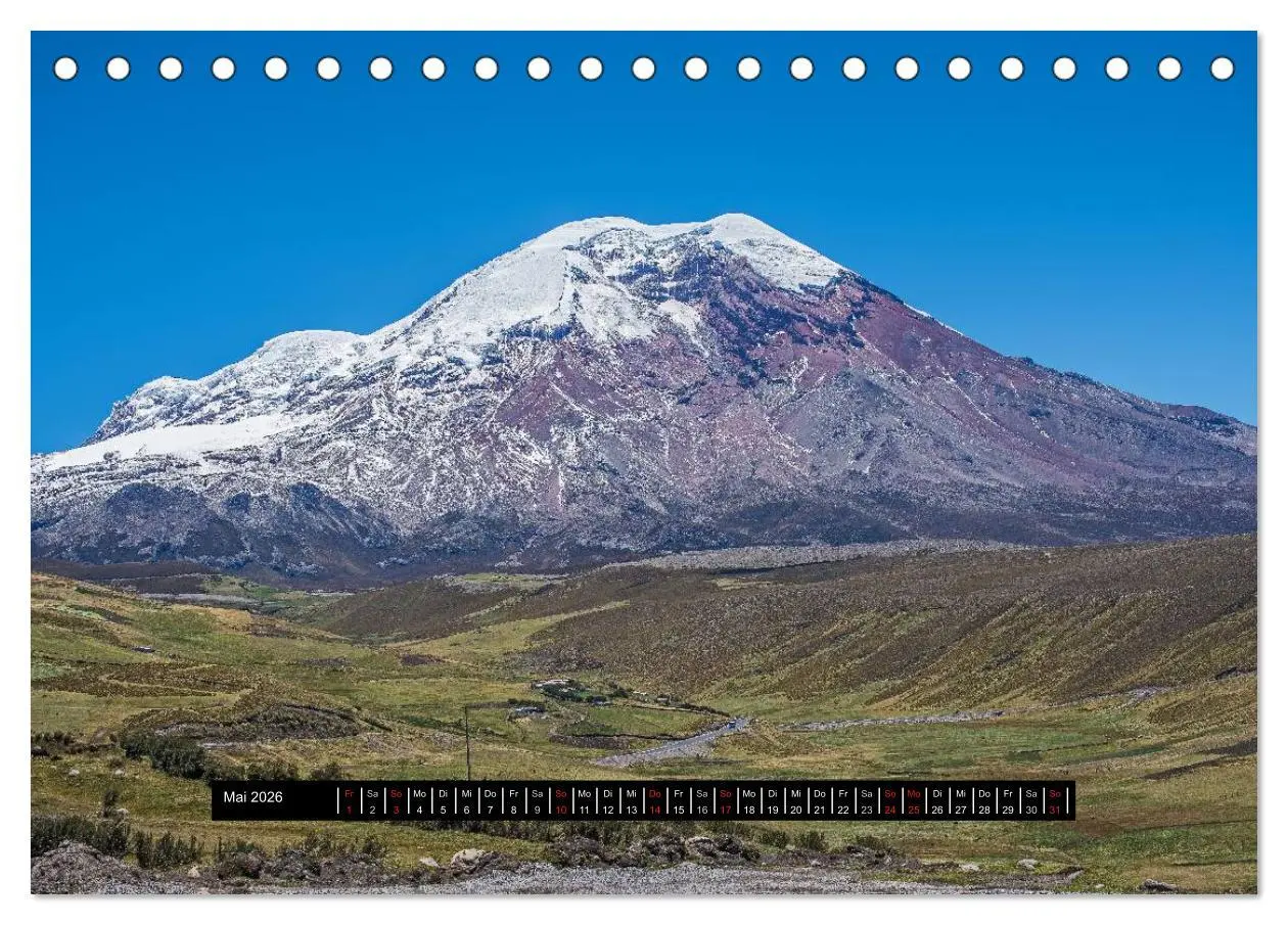 Bild: 9783516168952 | Ecuador (Tischkalender 2026 DIN A5 quer), CALVENDO Monatskalender